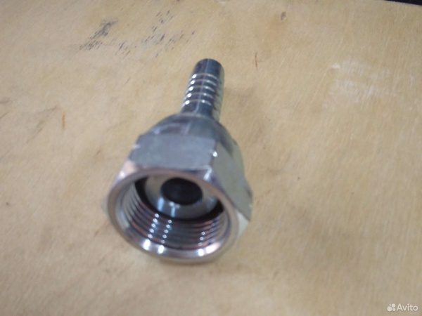 Фитинг для шланга рвд Ду12 BSP 3/4” 0гр