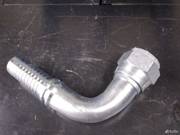Фитинг для шланга рвд Ду25 BSP 1” 90гр