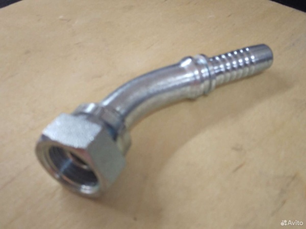 Фитинг для шланга рвд Ду12 BSP 1/2” 45гр