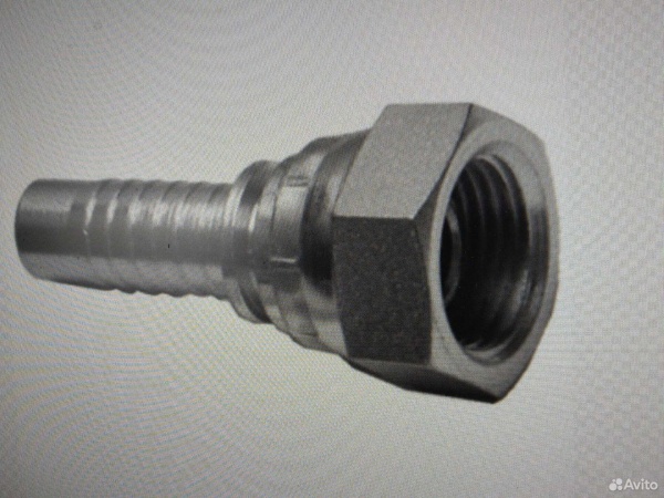 Фитинг для шланга рвд Ду20 BSP 3/4” 0гр